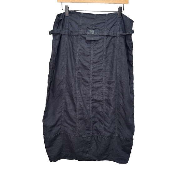 Annette Gortz for Since 1984 Grey Linen Midi Skirt Size 42 - Picture 2 of 12